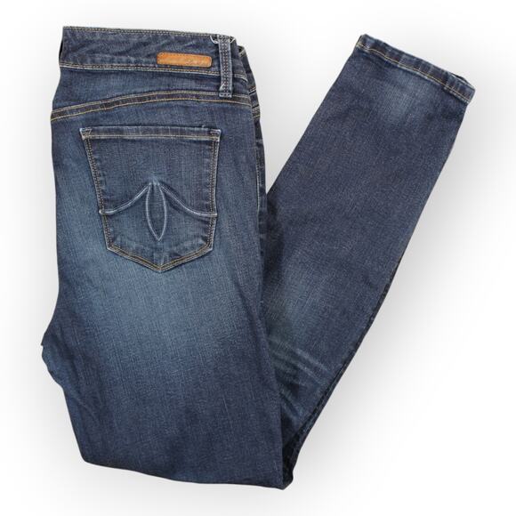 Level 99 (32) Liza Skinny Jean Sile Wash Denim Medium/Dark Mid-Rise Anthro - Picture 10 of 15